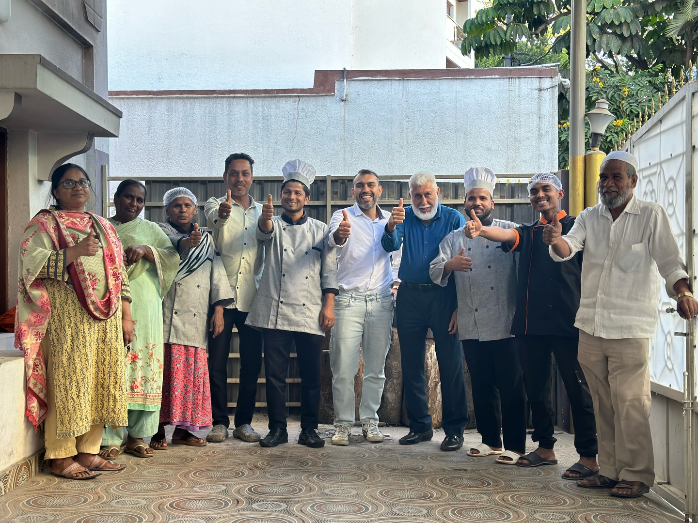 The Anisa's Kitchen chefs and hospitality team outside their Frazer Town home kitchen