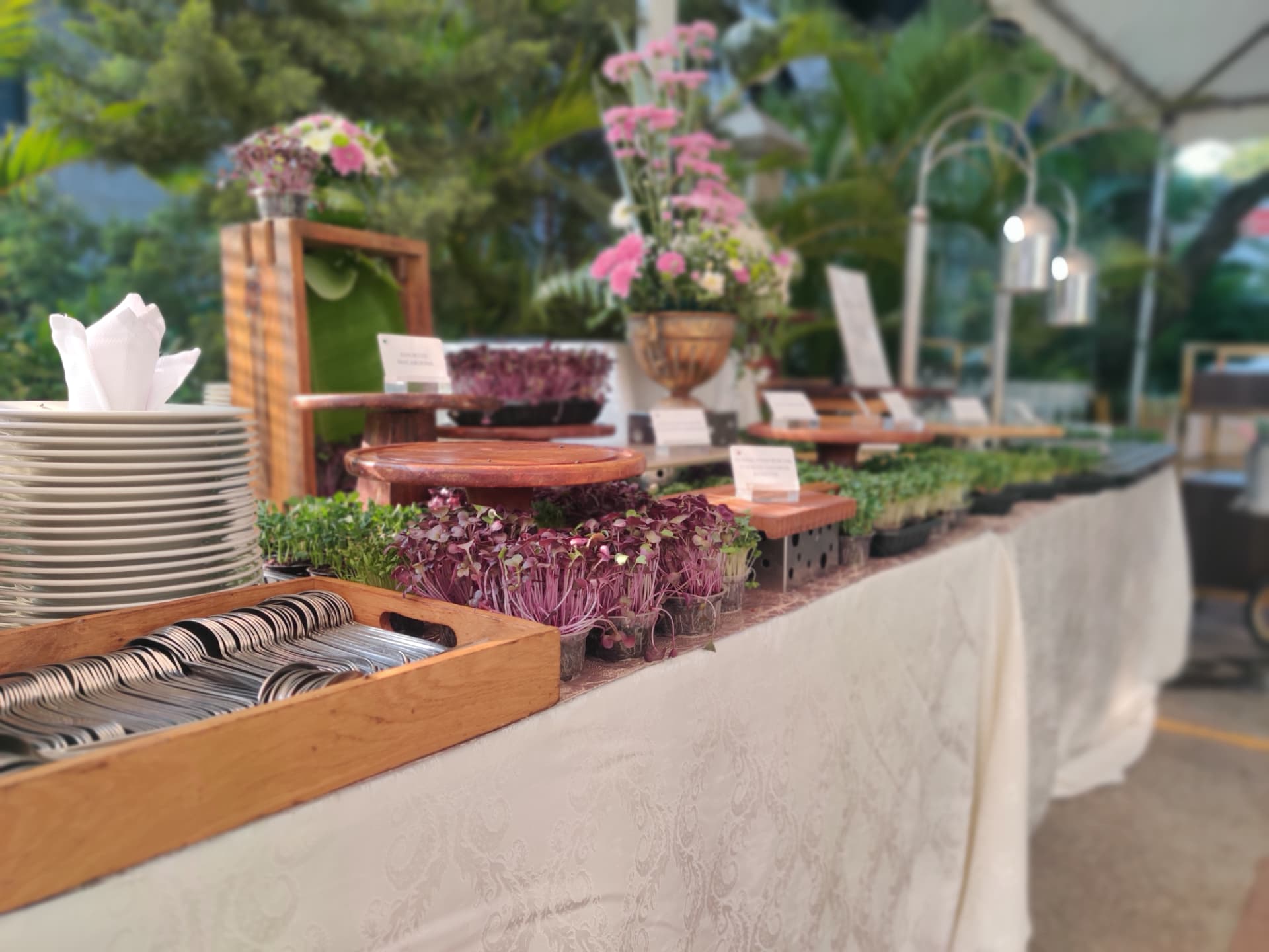 Luxury catering setup by Anisa's Kitchen